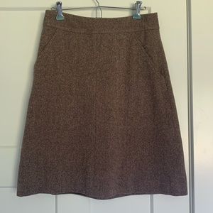 Banana Republic Brown Tweed Pencil Skirt